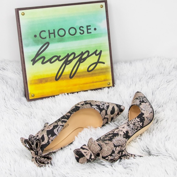 Neiman Marcus Blacknude Verity Pumps